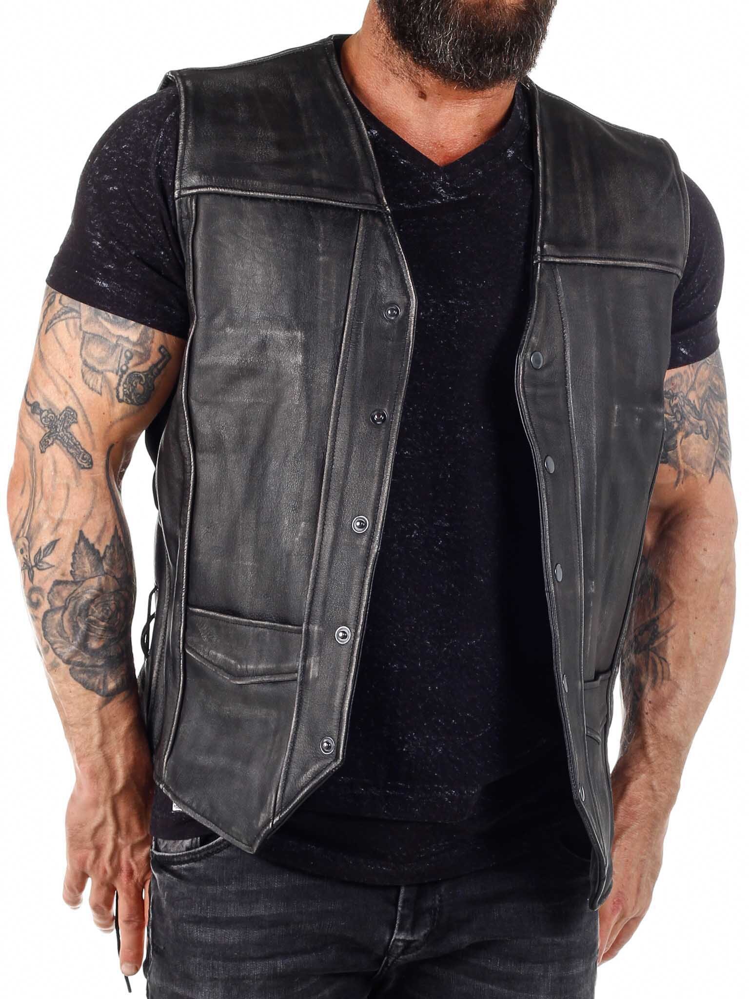 RD A&D Assergi Skinnvest - Dirty Black