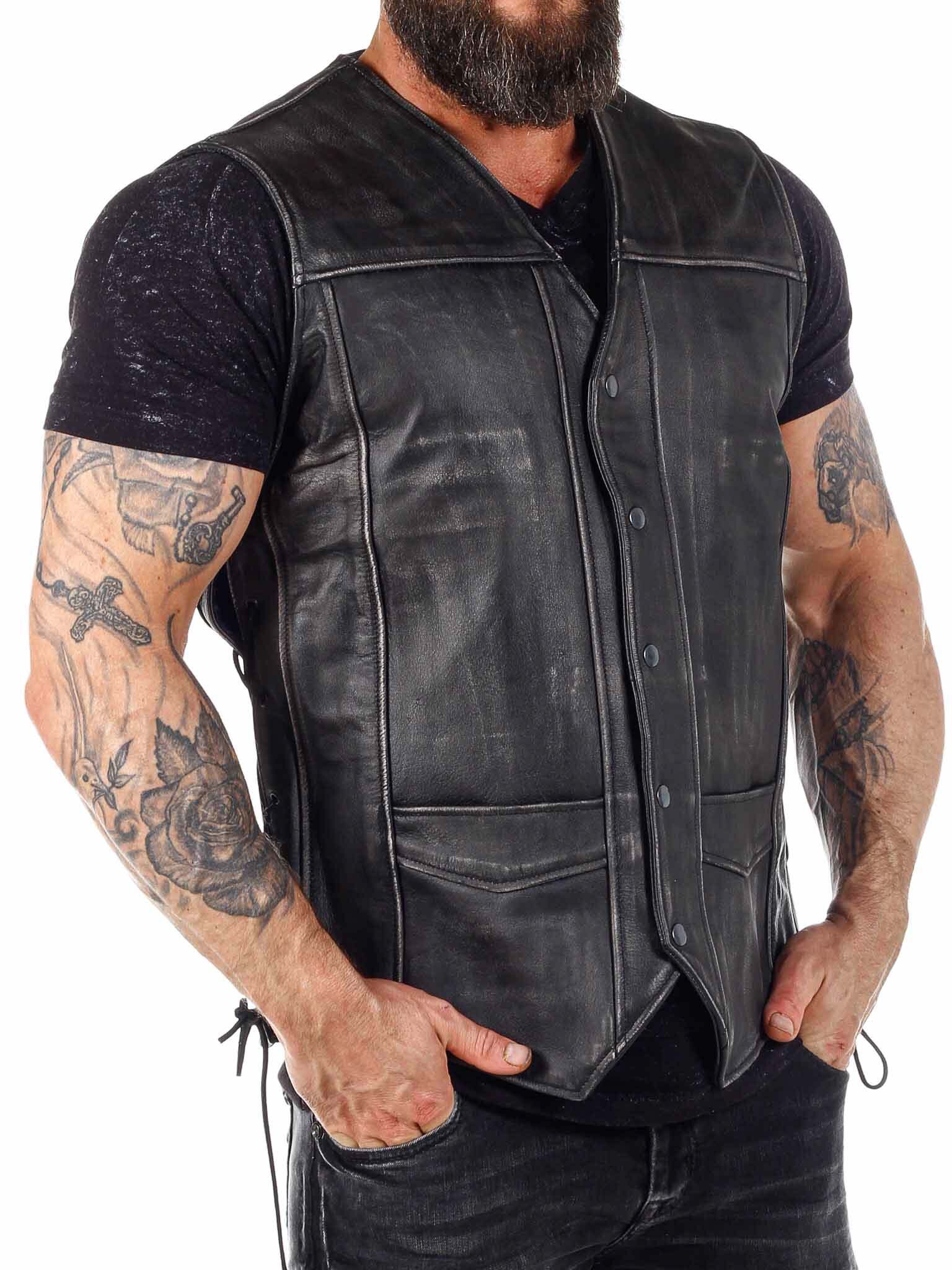 RD A&D Assergi Skinnvest - Dirty Black