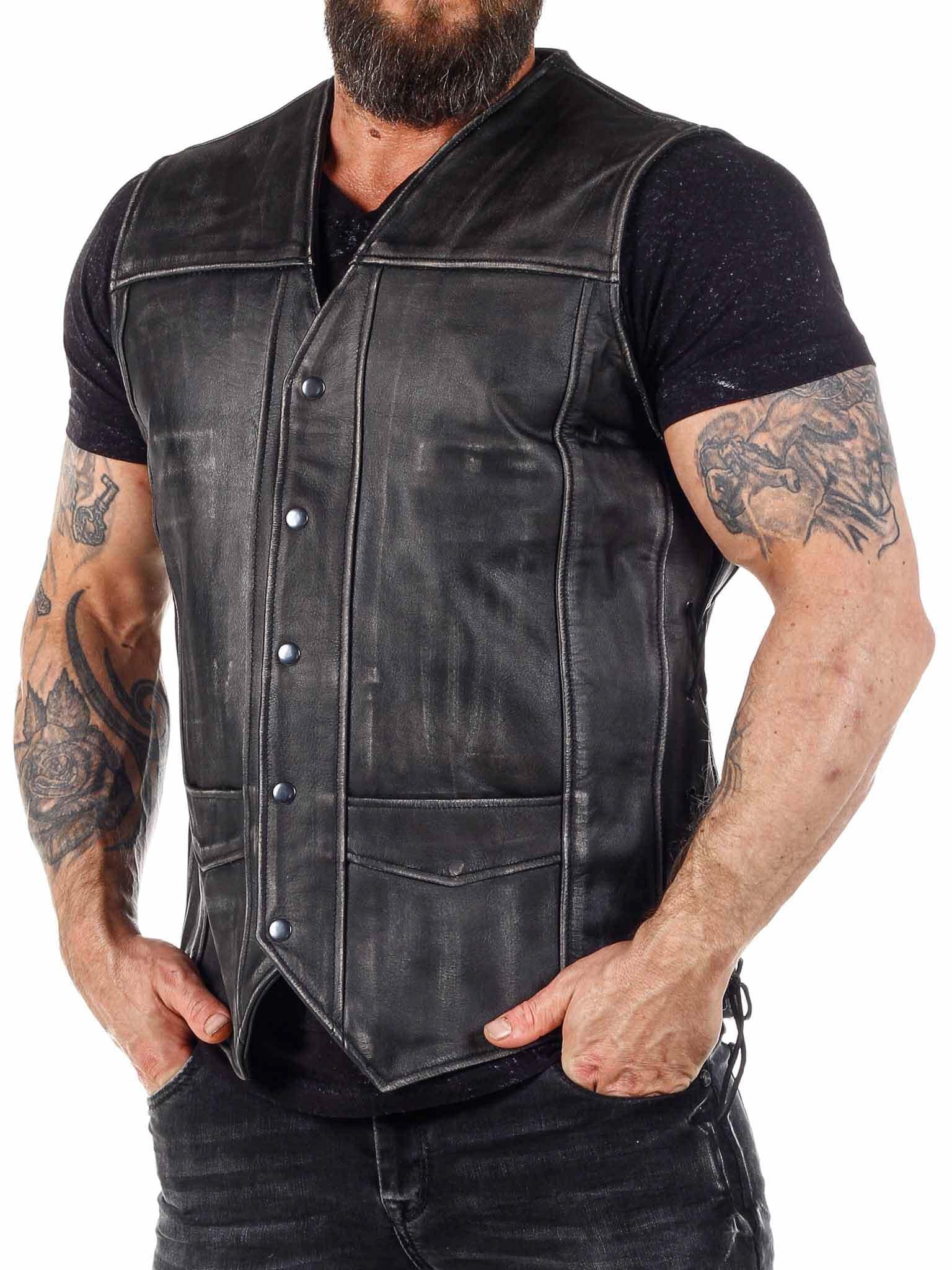 RD A&D Assergi Skinnvest - Dirty Black