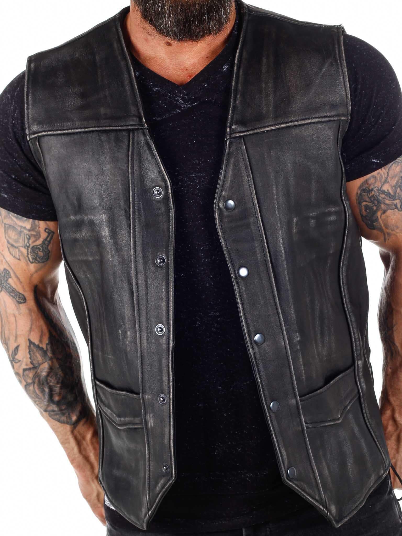 RD A&D Assergi Skinnvest - Dirty Black