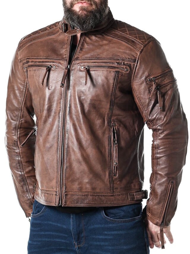 RD Thunder Skinnjakke - Cognac
