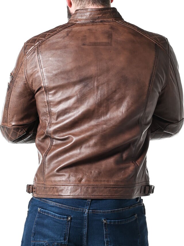 RD Thunder Skinnjakke - Cognac