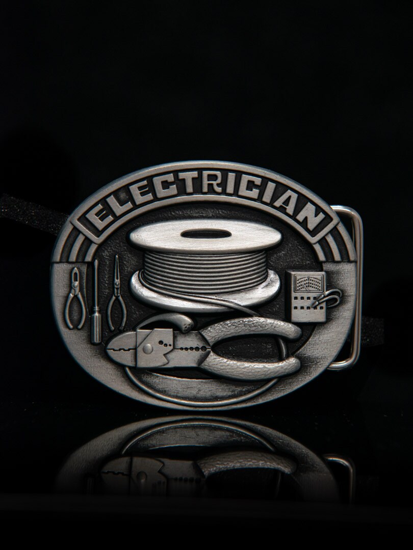 Vintage Electrician  Beltespenne - Sølv