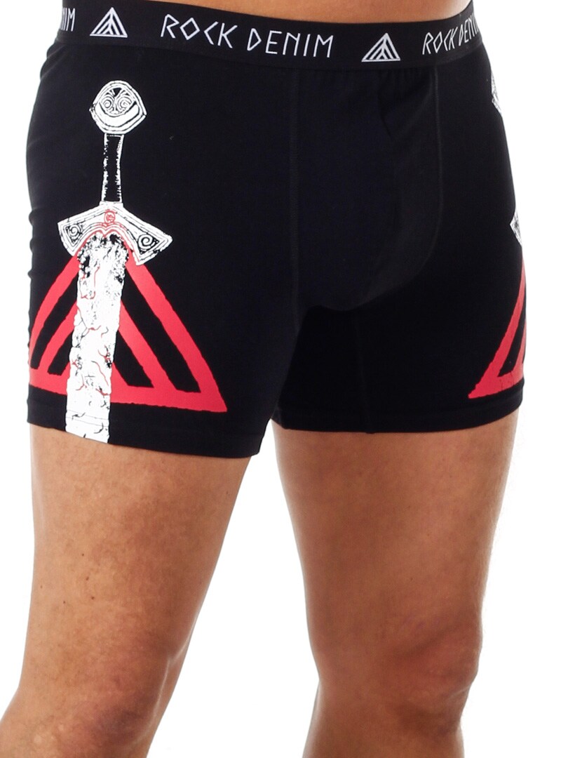 4-pack RockDenim Viking Sword Boxere - Svart