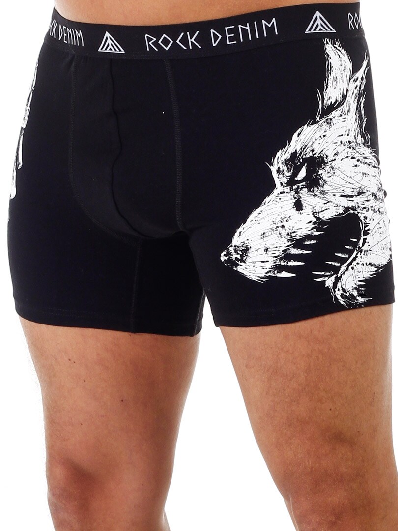 4-pack RockDenim Viking Sword Boxere - Svart