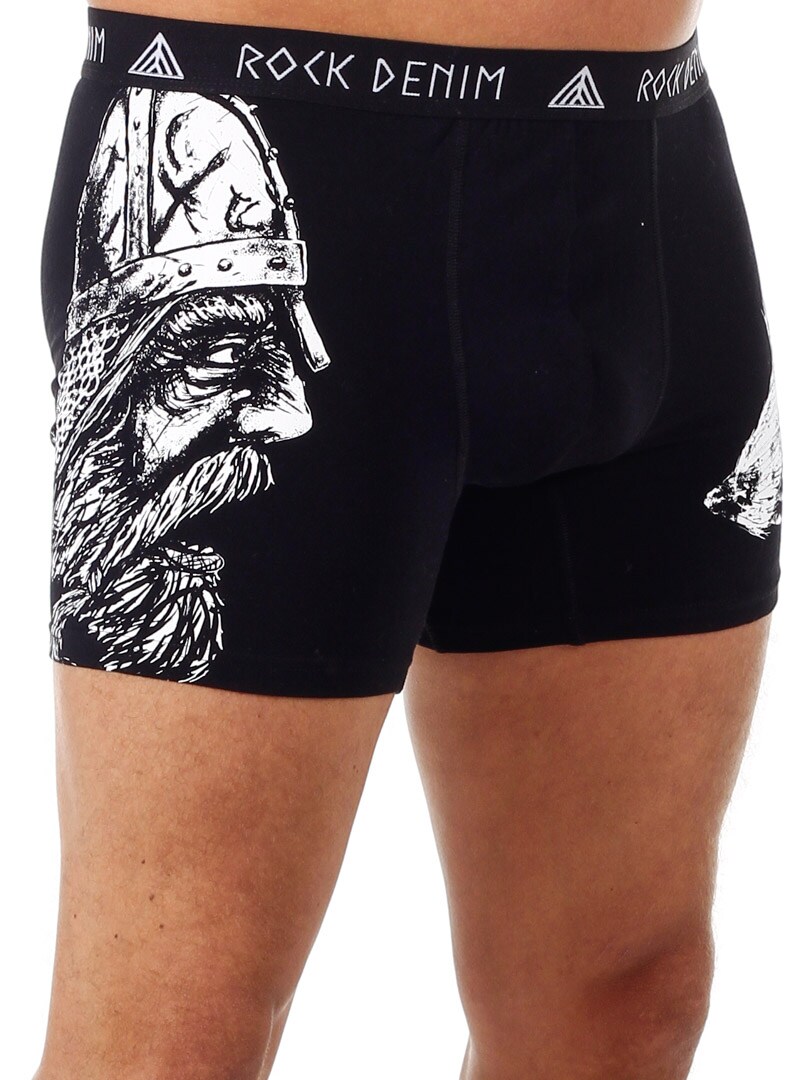 4-pack RockDenim Viking Sword Boxere - Svart