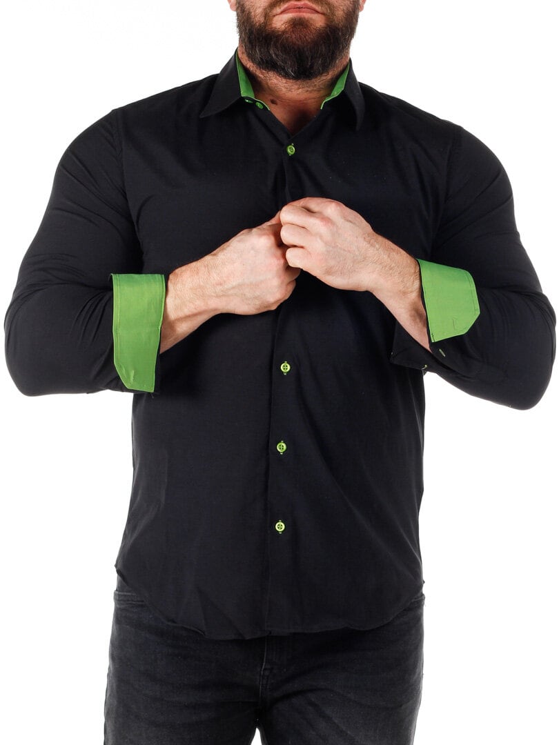 Perugia Skjorte - Svart/Grønn