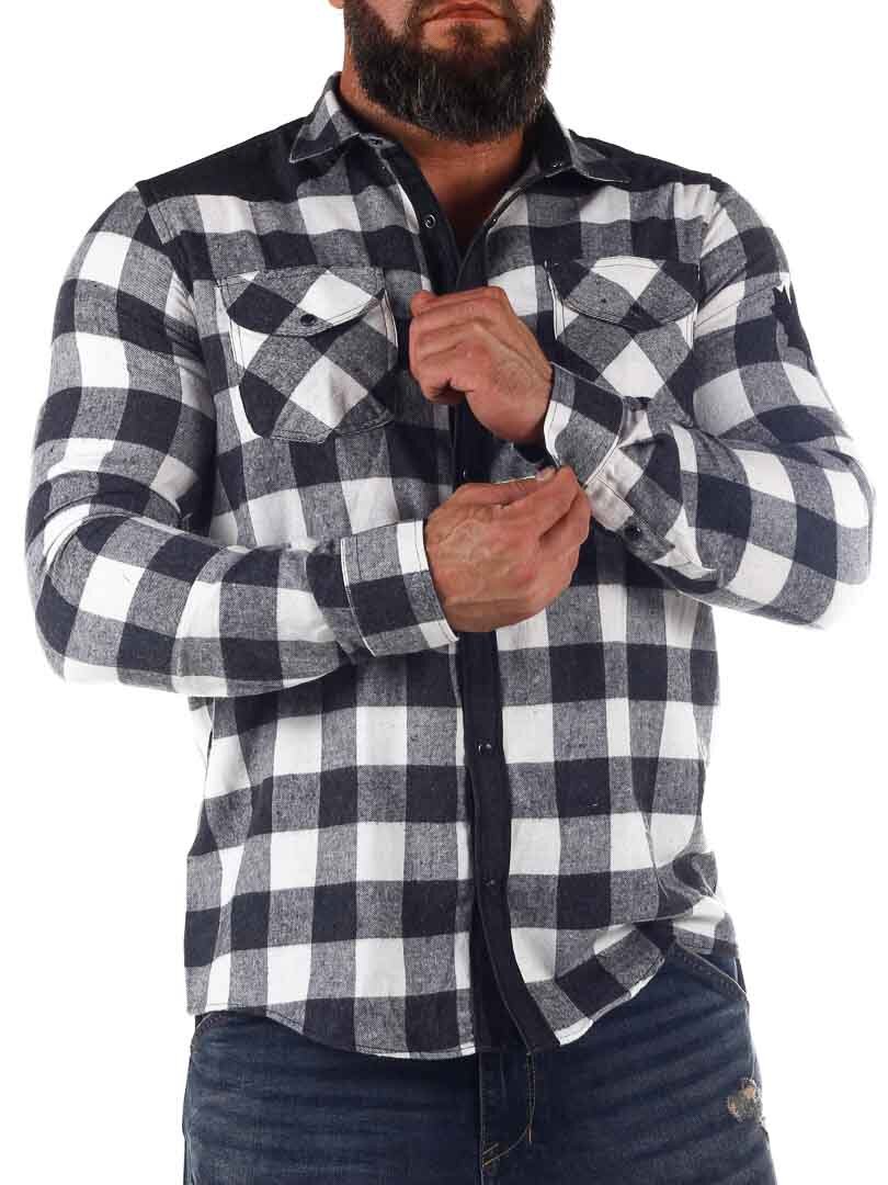 RD Lumberjack Skjorte - Svart/Hvit