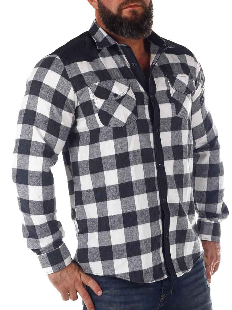 RD Lumberjack Skjorte - Svart/Hvit