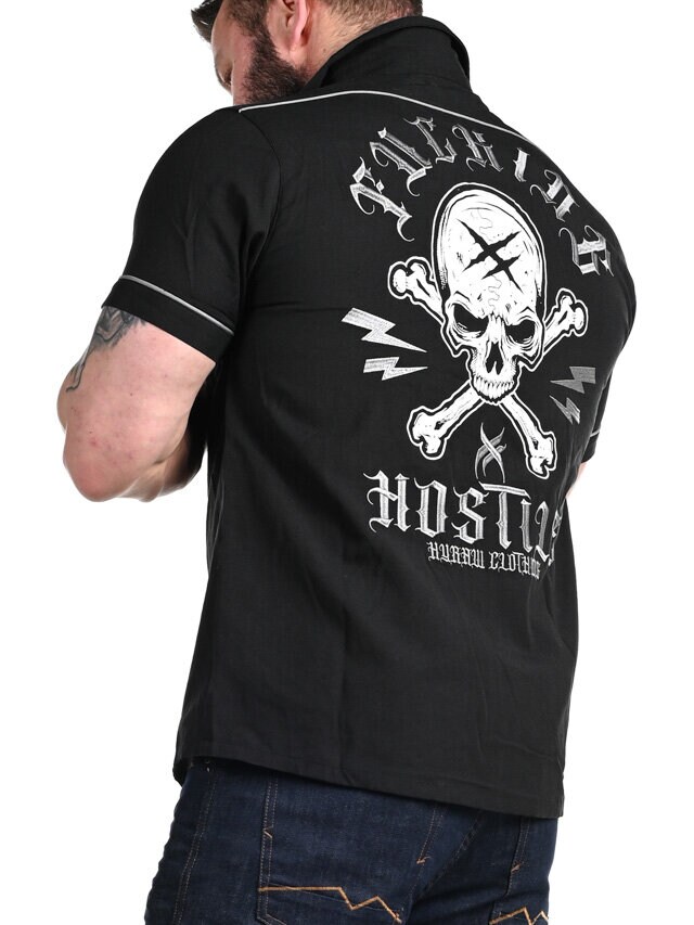 Hyraw Skull Cross Skjorte - Svart