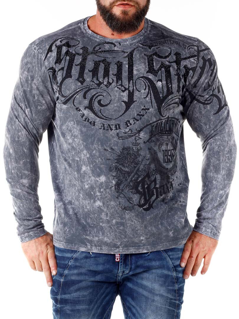 Stay Strong Cipo & Baxx Longsleeve - Mørkegrå