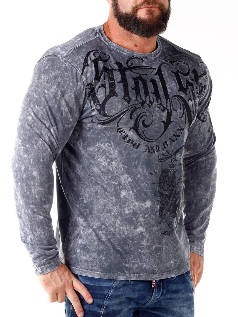 Stay Strong Cipo & Baxx Longsleeve - Mørkegrå