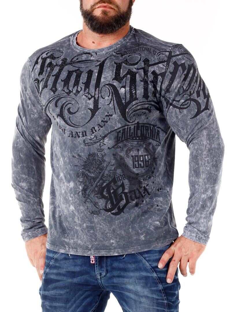Stay Strong Cipo & Baxx Longsleeve - Mørkegrå