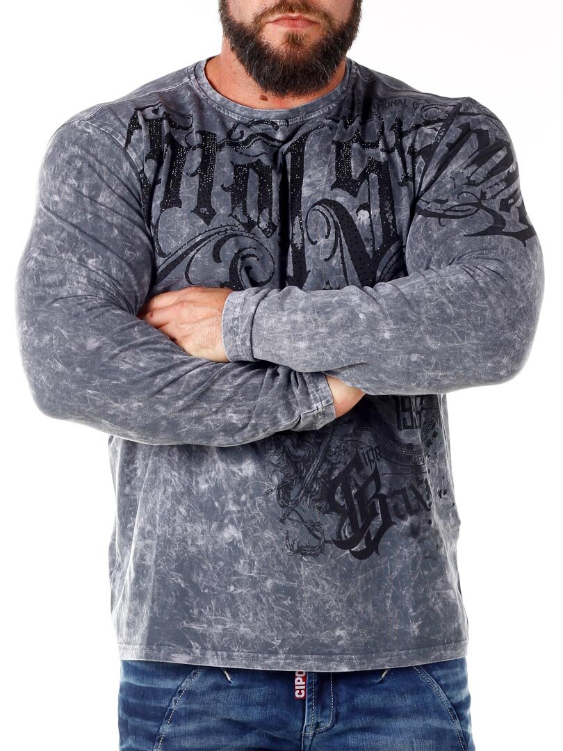 Stay Strong Cipo & Baxx Longsleeve - Mørkegrå