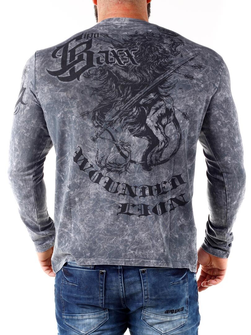 Stay Strong Cipo & Baxx Longsleeve - Mørkegrå