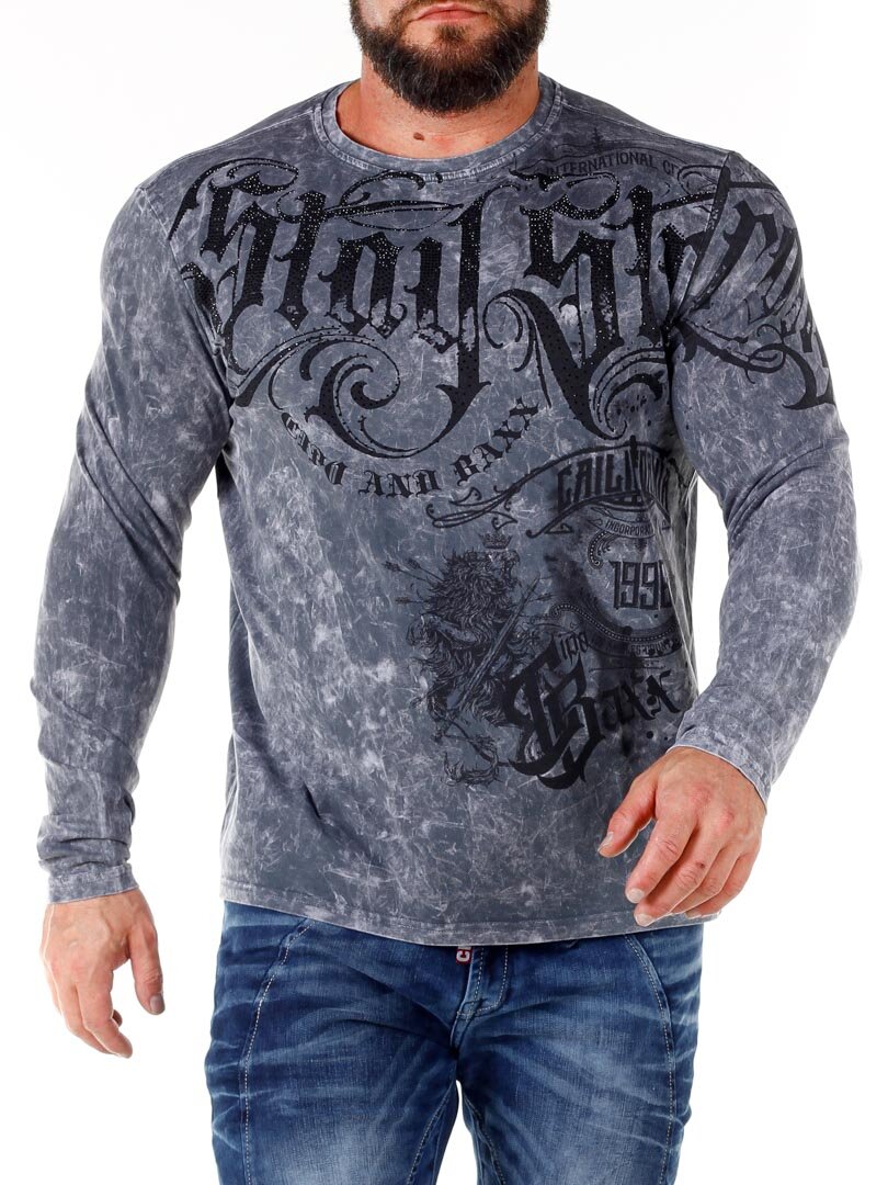 Stay Strong Cipo & Baxx Longsleeve - Mørkegrå