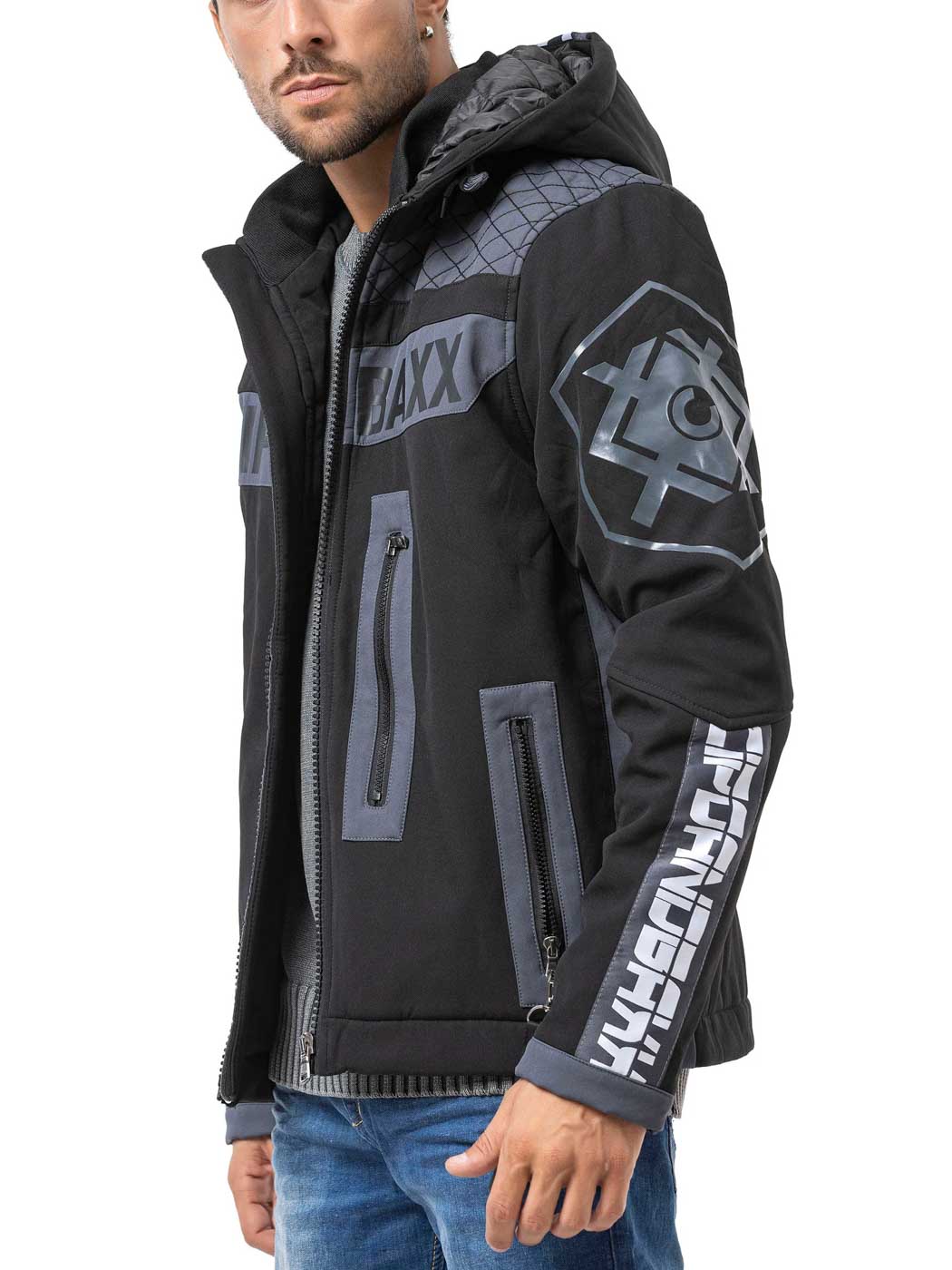 CM231 Ironclad Cipo Baxx PU Skinnjacka Grey 4.jpg