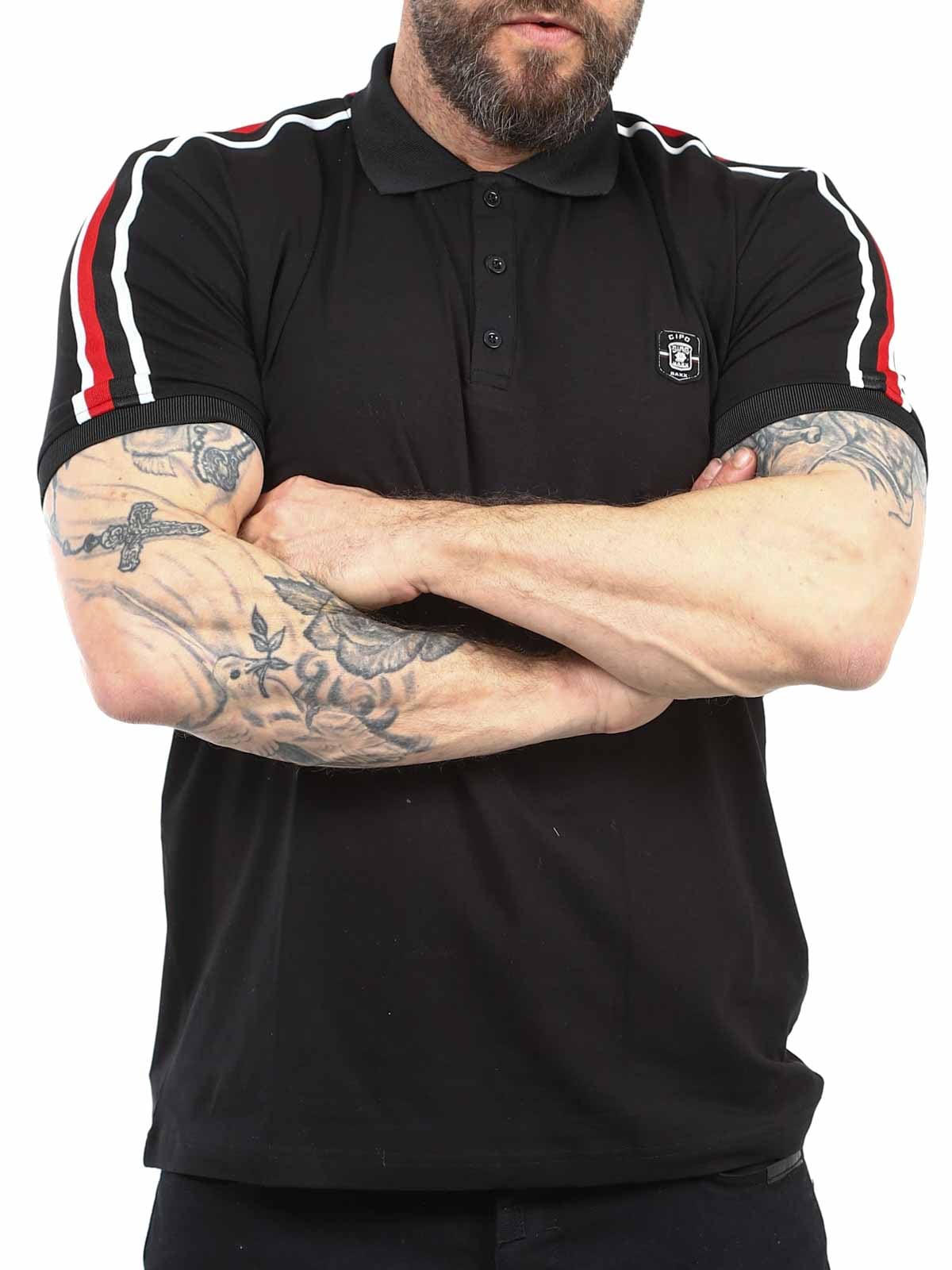 CT801 Cane Cipo Baxx Polo T-shirt  Black_4.jpg