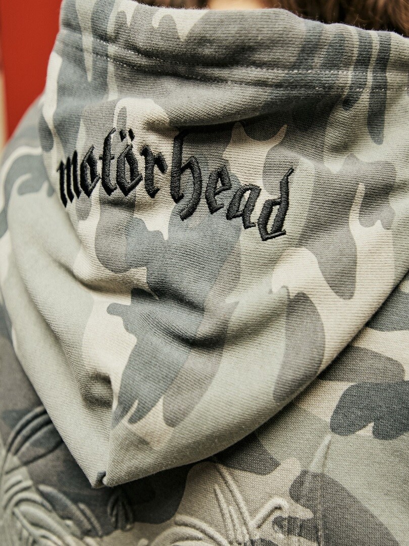 Motörhead hettegenser - Grå Camo