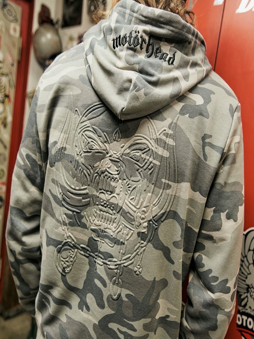 Motörhead hettegenser - Grå Camo