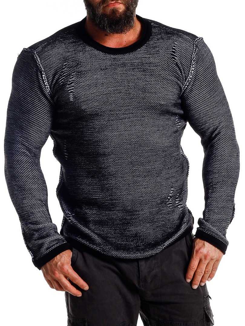 Spartan Genser - Svart/Hvit