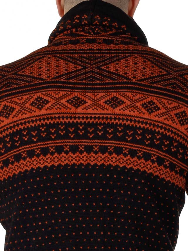 Benelli Strikkegenser - Svart/Orange