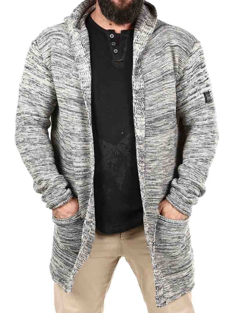 Elian Lang Strikkejakke - Beige