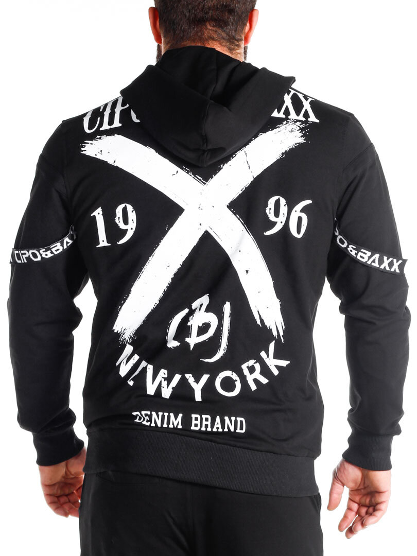 NYC Cipo & Baxx Zip Hettegenser - Svart
