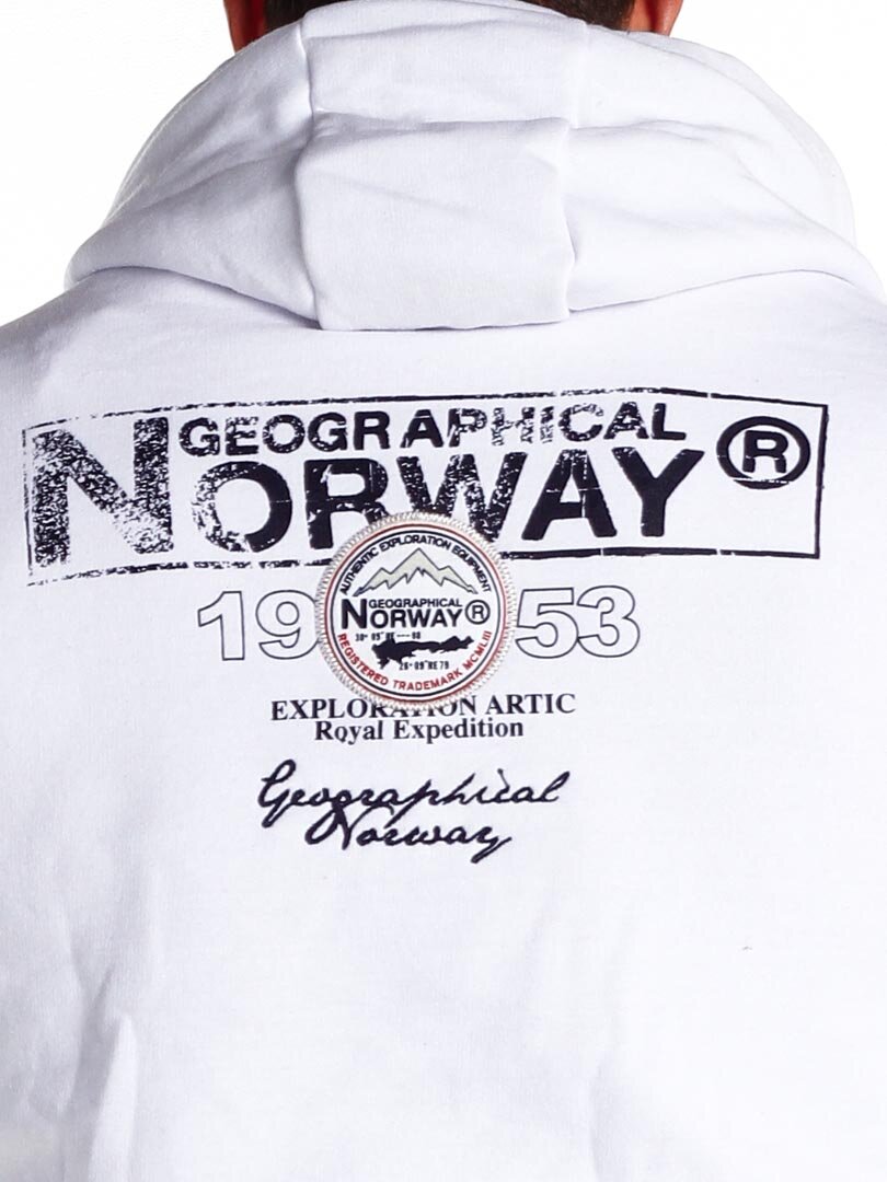 Geo Norway Hettegenser - Hvit