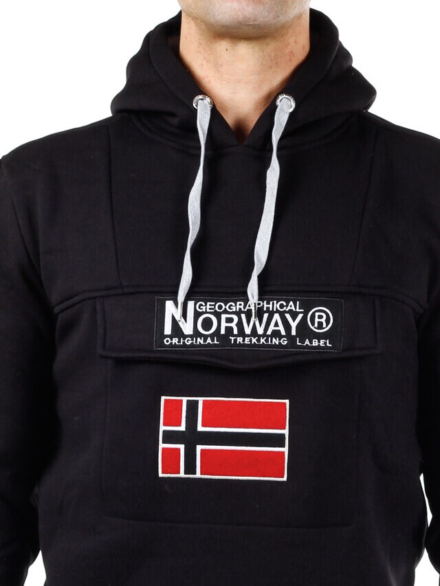 Gardon Geo Norway Hettegenser - Svart/Grå