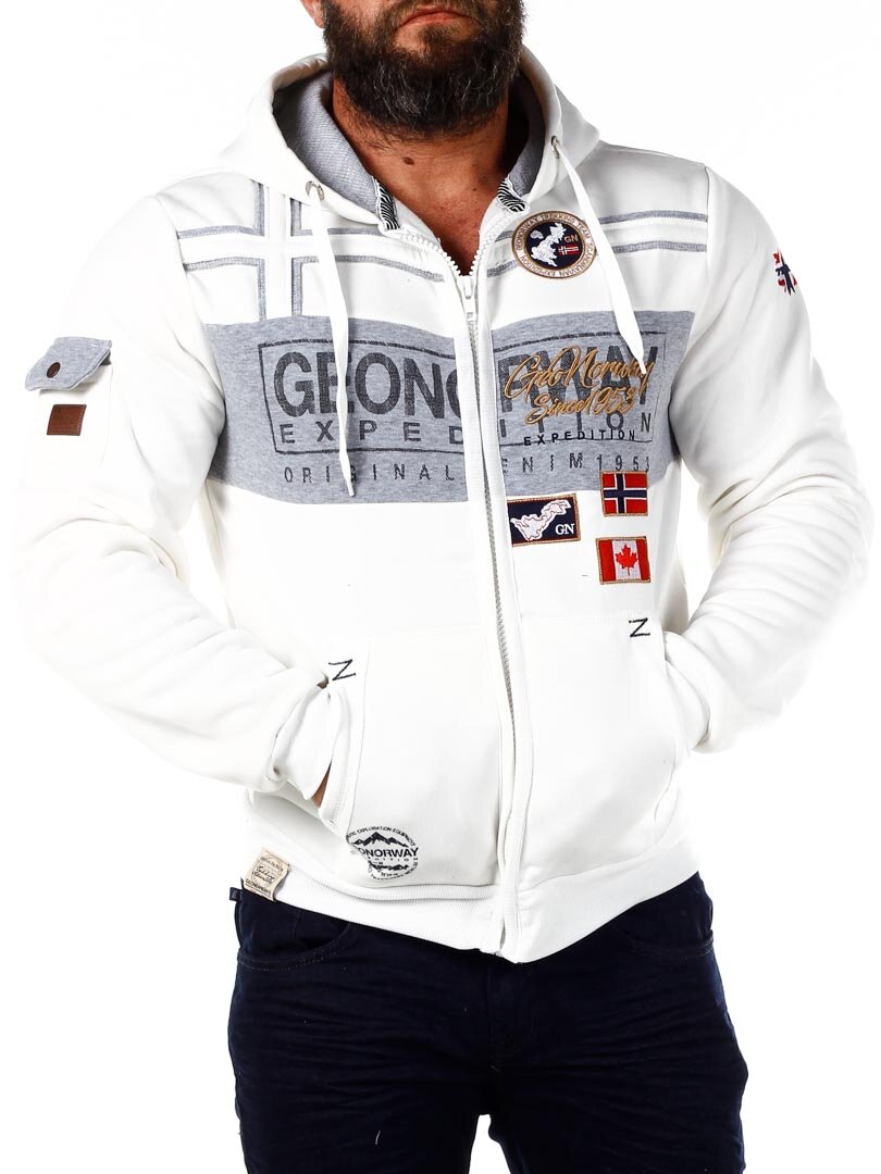 Garadock Geo Norway Hettegenser - Hvit