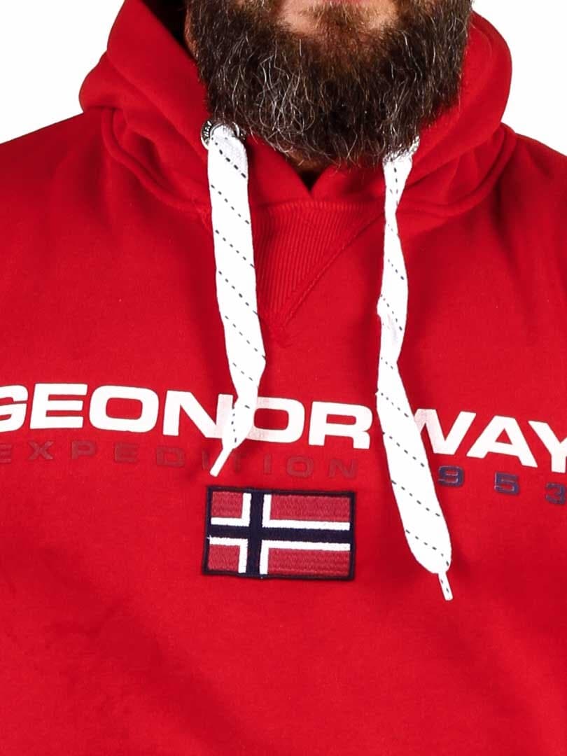 Golivier Geo Norway Hettegenser - Rød