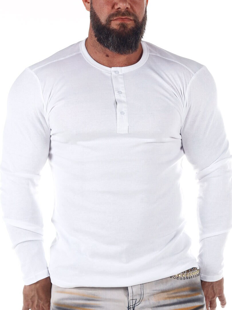 Jbs Grandad Longsleeve - Hvit