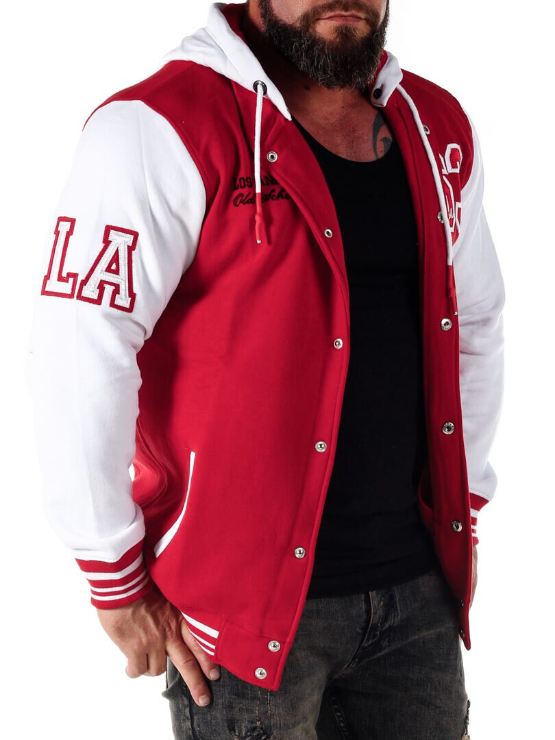 Los Angeles Collegejakke - Rød/Hvit