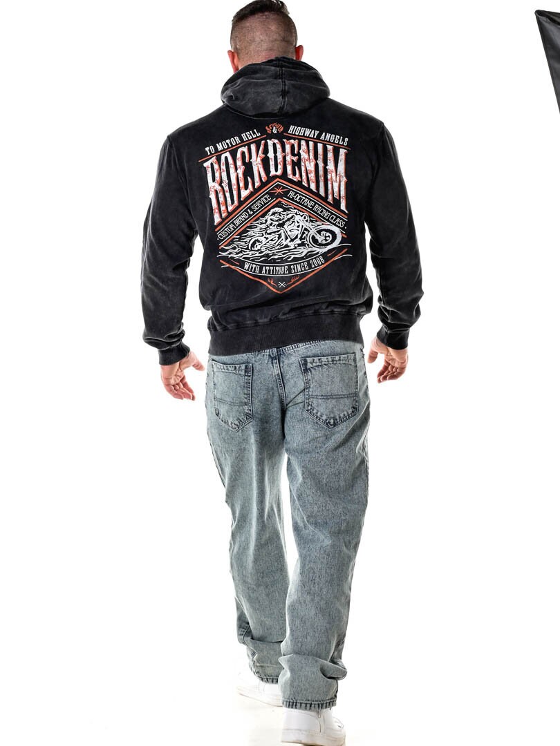 RD Biker Hettegenser - Svart