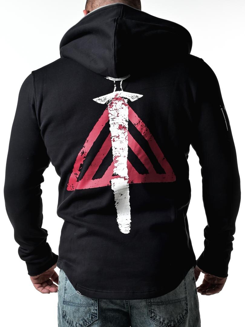 RD Viking Sword Hettegenser  - Svart