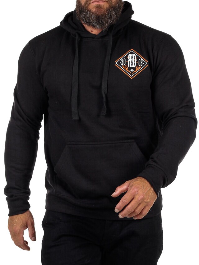RD Waco Biker Hettegenser - Svart