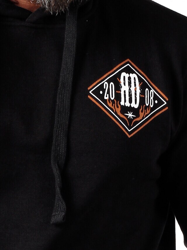 RD Waco Biker Hettegenser - Svart