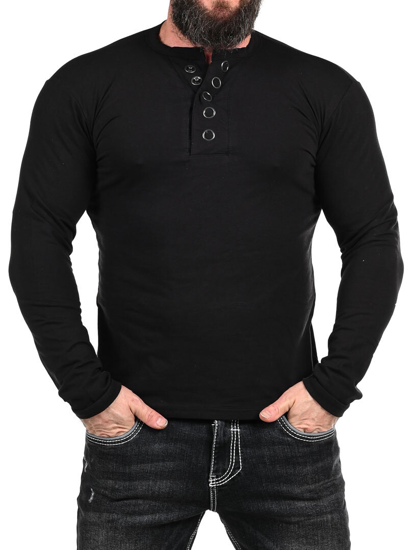 RD Button Longsleeve - Svart