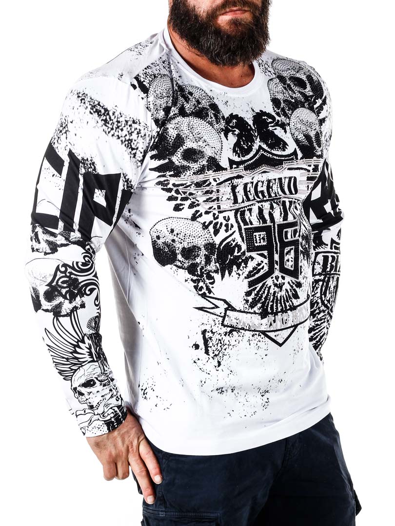 Legend Diamond Skull Cipo & Baxx Genser - White