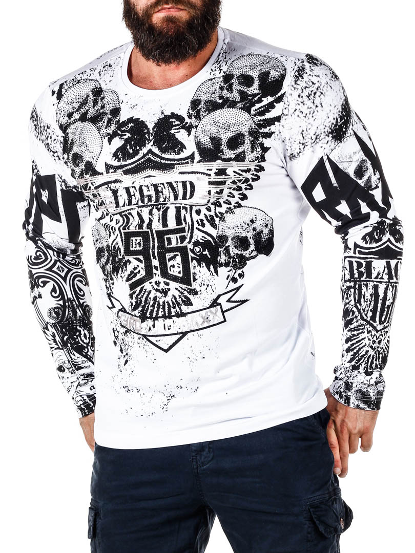 Legend Diamond Skull Cipo & Baxx Genser - White