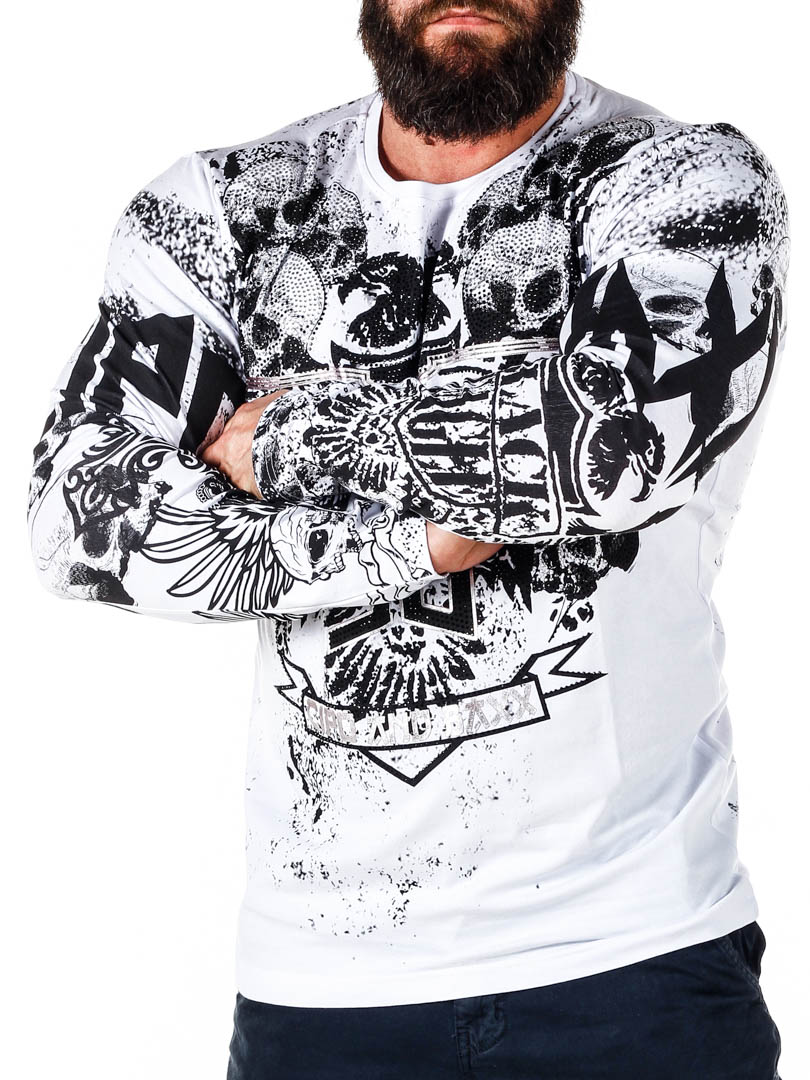 Legend Diamond Skull Cipo & Baxx Genser - White