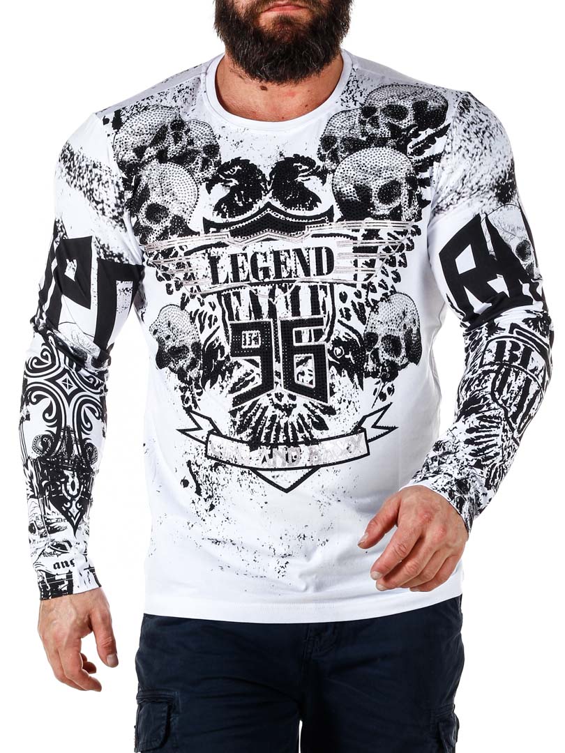 Legend Diamond Skull Cipo & Baxx Genser - White