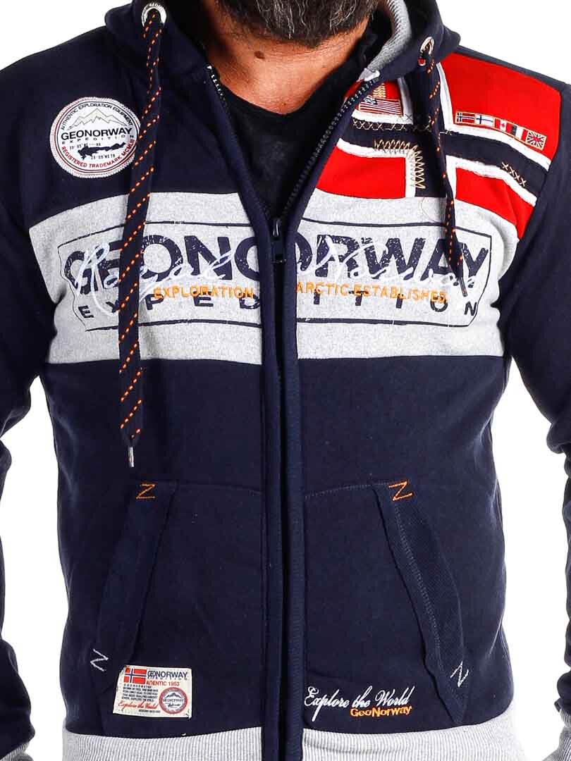 Geo Norway Hettegenser - Navy