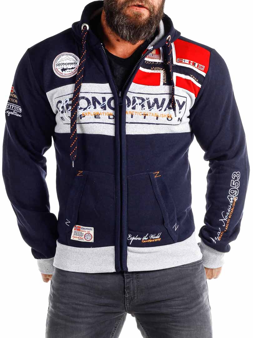 Geo Norway Hettegenser - Navy