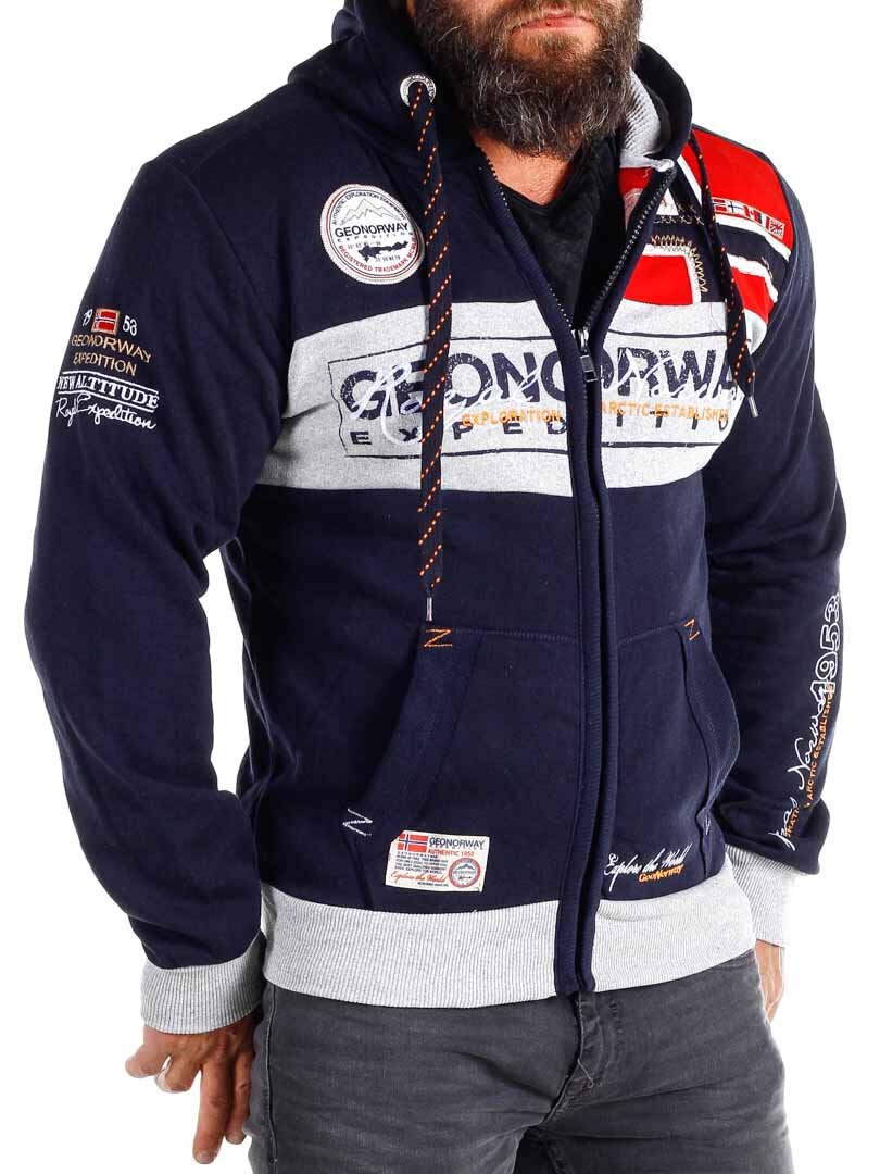Geo Norway Hettegenser - Navy