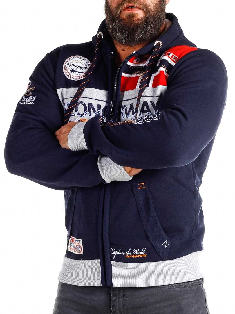 Geo Norway Hettegenser - Navy