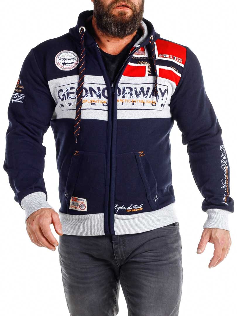 Geo Norway Hettegenser - Navy