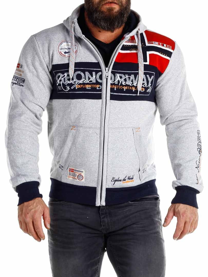 Geo Norway Hettegenser - Grå