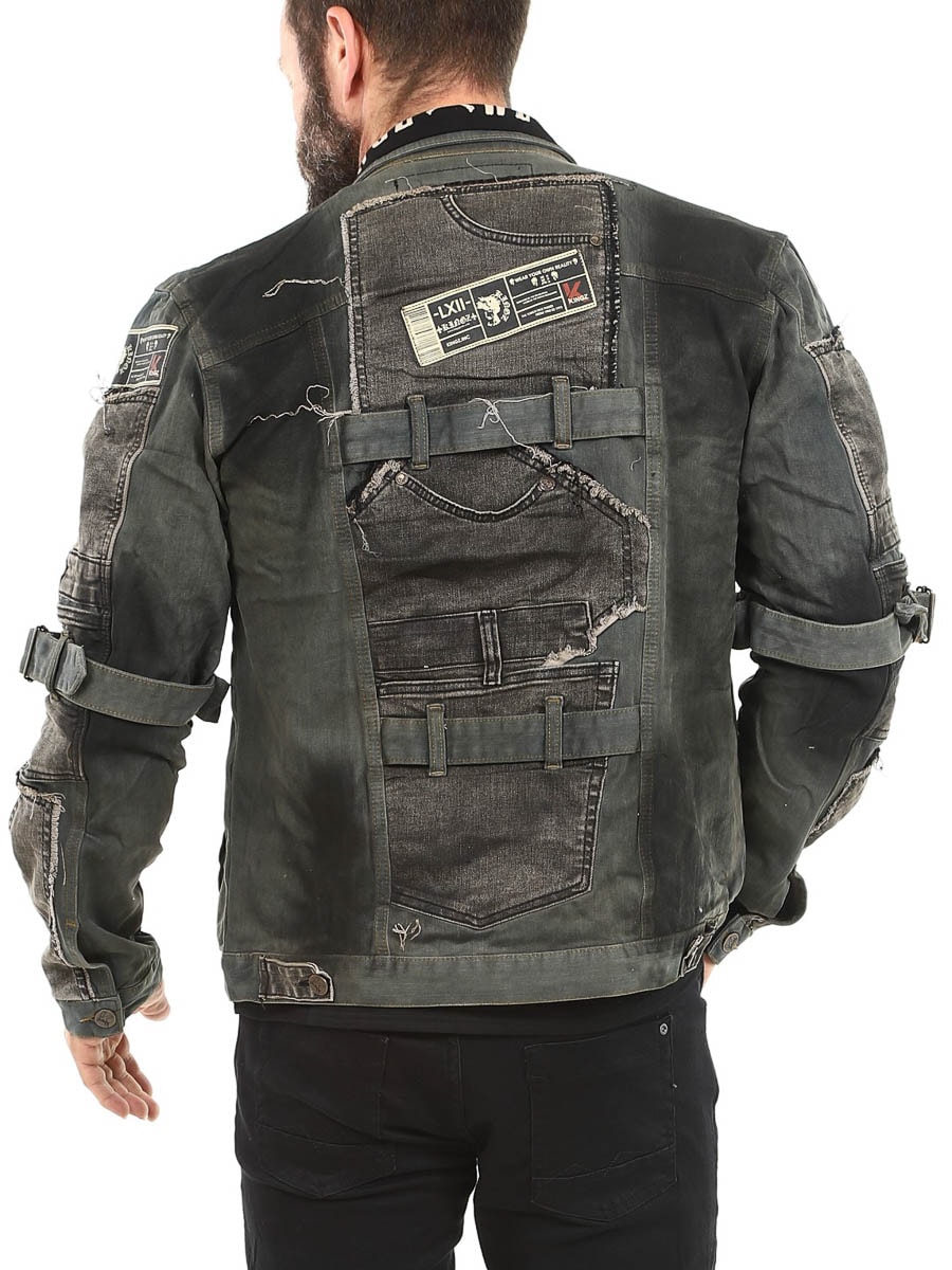 Dorian Kingz Jeansjacka - Green-Black-15.jpg